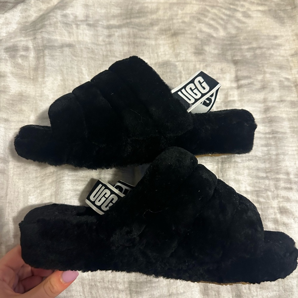 Ugg Fluff Yeah Black Slides - image 7